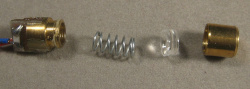 Copper head laser diode in pieces Copper head laser diode in pieces