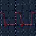yx8018 output, 2 V and 2 µs per division, David Pilling